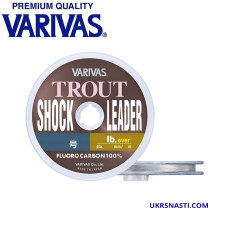 Флюорокарбон Varivas Trout Shock Leader Fluoro #0,5 диаметр 0,117мм размотка 30м прозрачный